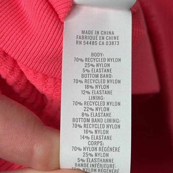 AERIE Women's Pink Superchill Seamless High Neck Bra Top NWT Size XL - Picture 7 of 7